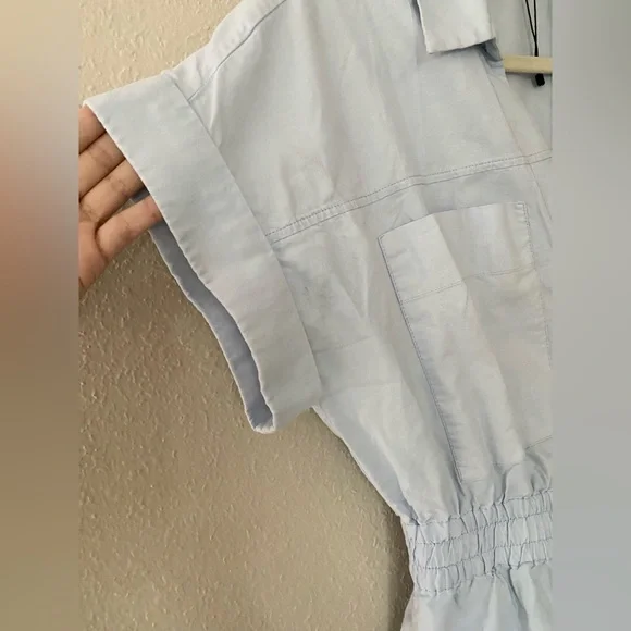 Zara Oxford Blue Playsuit/Romper - Picture 7 of 9